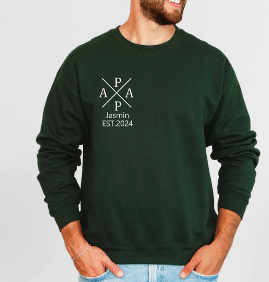 Custom Embroidered dad Sweatshirt 