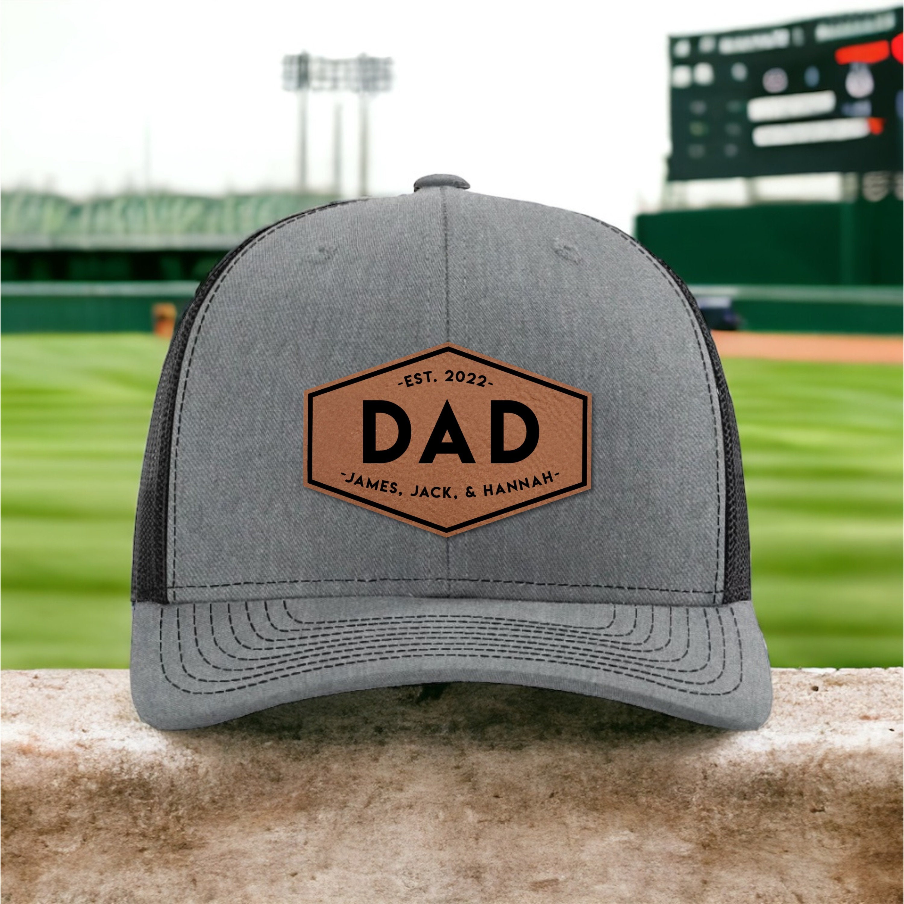 Personalized Dad Hat Custom Hat with Kids Names Father's Day Gift Personalized Trucker Hat