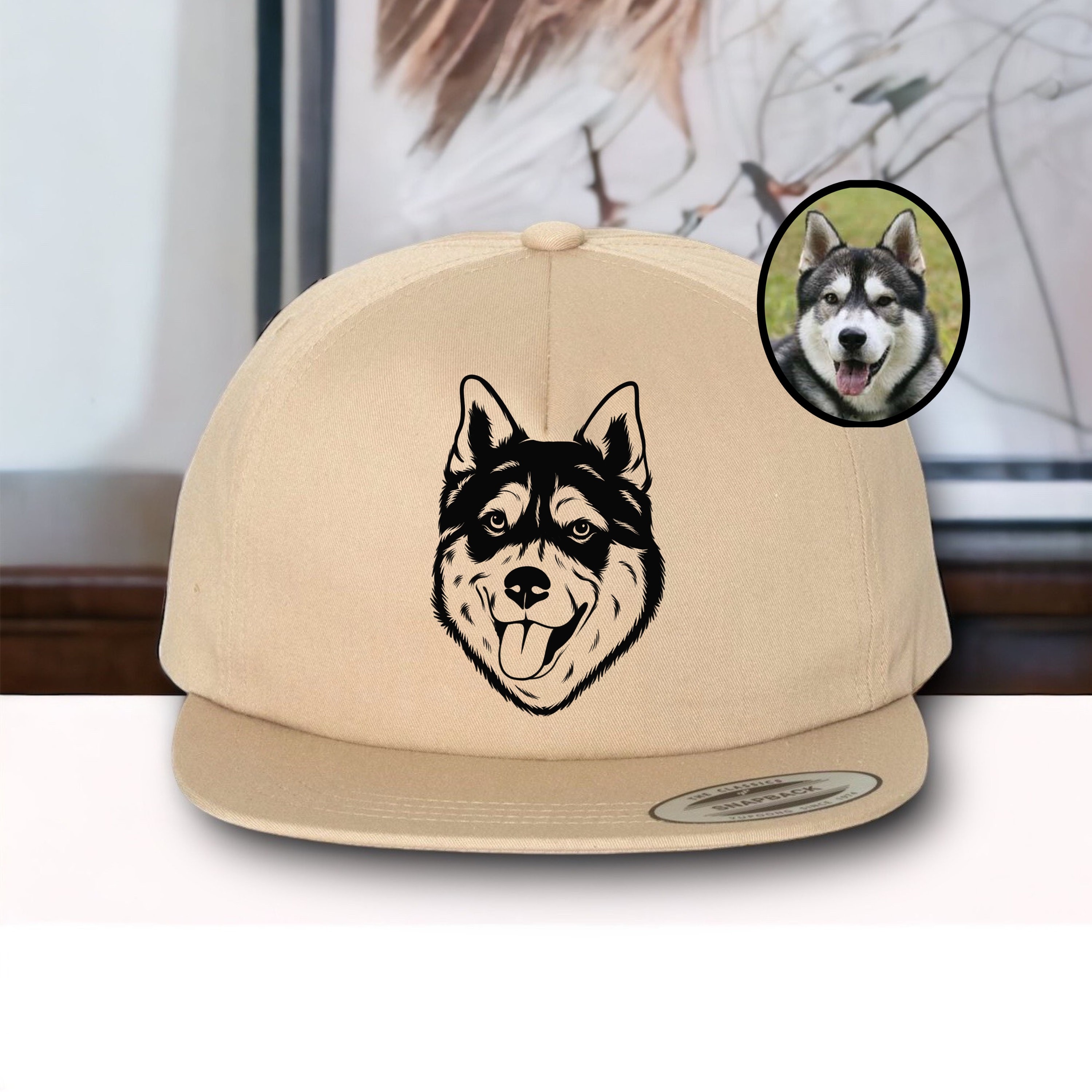 Custom Pet Portrait Dog Hat Snapback