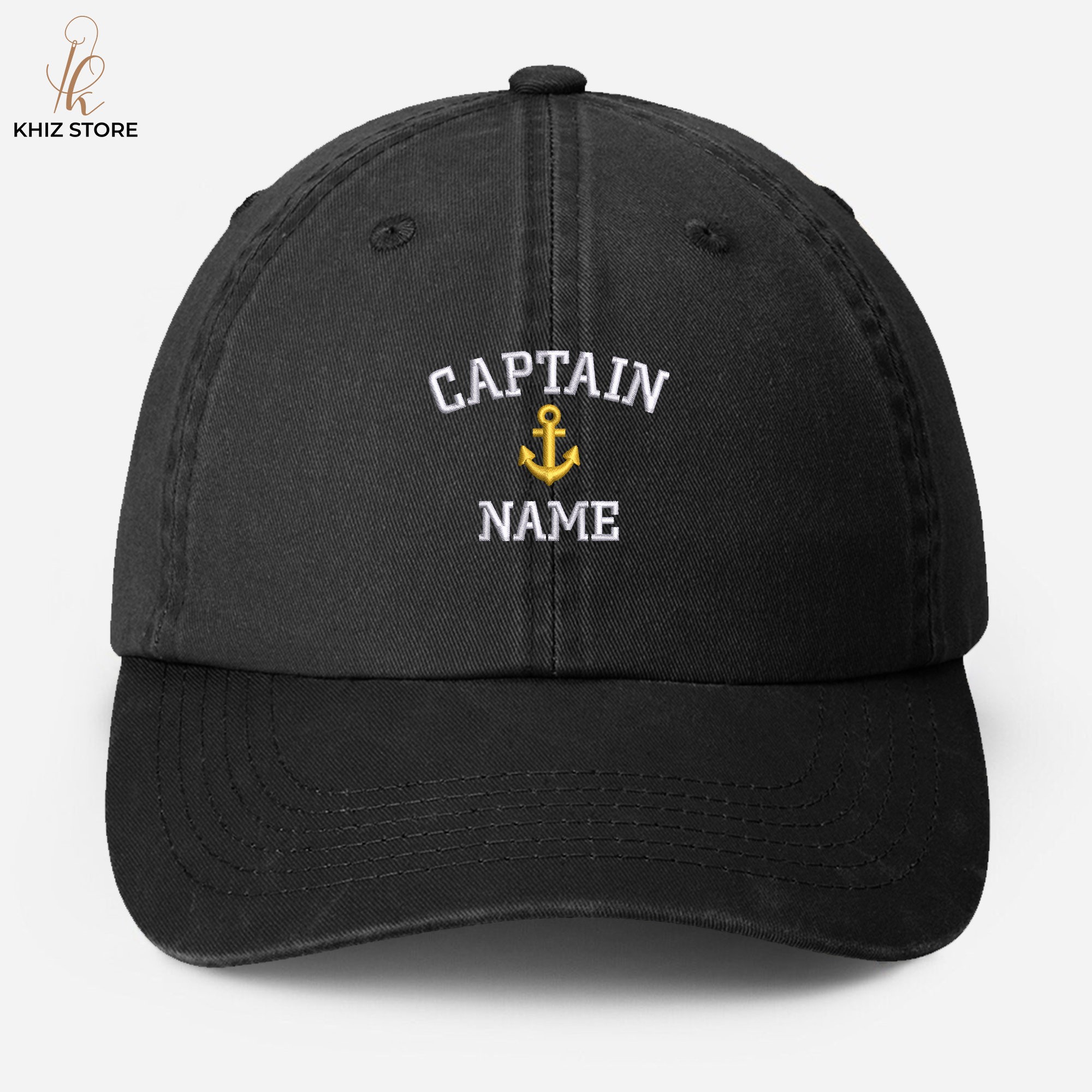 Custom Captain Embroidered Father's Day Baseball Vintage Cap